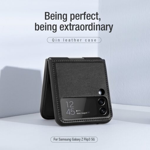 Nillkin Qin Vegan leather case for Samsung Galaxy Z Flip 3/4 5G - Image 13
