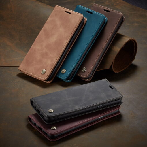 CaseMe Anti-Fall Retro Leather Wallet Case For Samsung Galaxy S8 Plus, S9 Plus & S10 Plus - Image 5