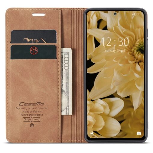 Redmi Note 11 Pro CaseMe Leather Flip Cover - Image 3