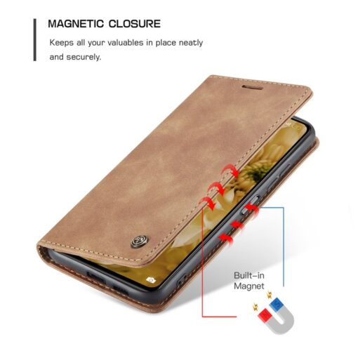 Redmi Note 11 Pro CaseMe Leather Flip Cover - Image 5