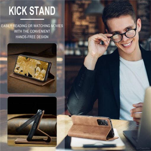 CaseMe Retro Matte Soft Flip Leather Wallet Case For Redmi Note Series - Image 2