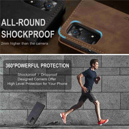 Redmi Note 11 Pro CaseMe Leather Flip Cover - Image 11