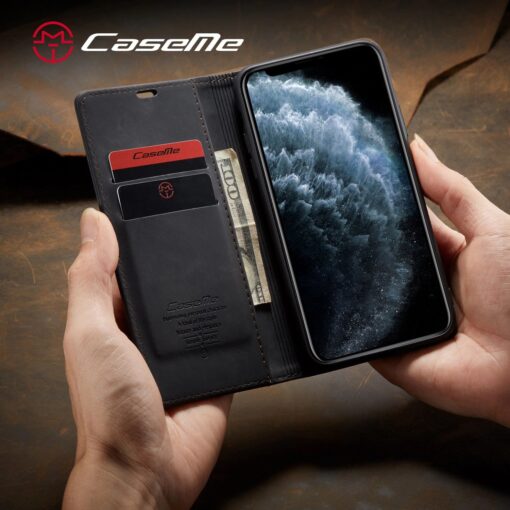 iPhone 11 Series Caseme Leather Flip Cover - Image 5