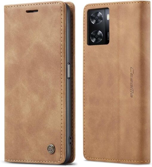 Oppo A57/Oppo A77/A77s CASEME Magnetic Retro Leather Flip Cover - Image 4
