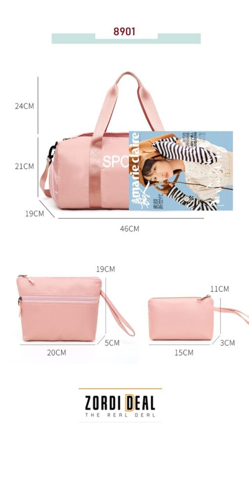 3Pcs/set Gym Bags for Men & Women Luggage Fitness Handbag Sport Shoulder Travel - Image 12