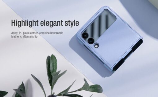 Nillkin Qin Vegan leather case for Samsung Galaxy Z Flip 3/4 5G - Image 9