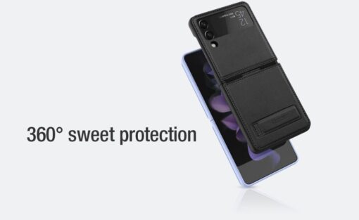 Nillkin Qin Vegan leather case for Samsung Galaxy Z Flip 3/4 5G - Image 4