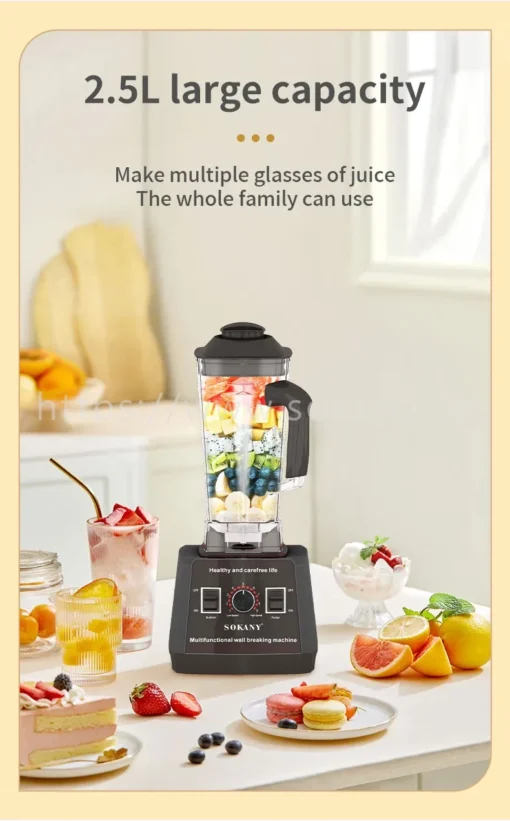 Sokany commercial blender 5000 Watts - Image 10