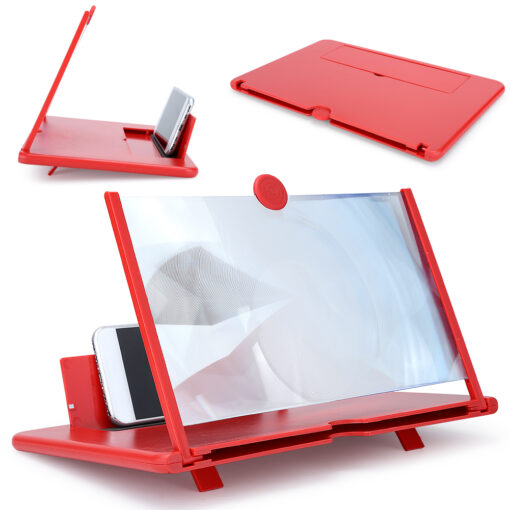3D HD Phone Foldable Stand Screen Holder 12" Screen Amplifier - Image 5