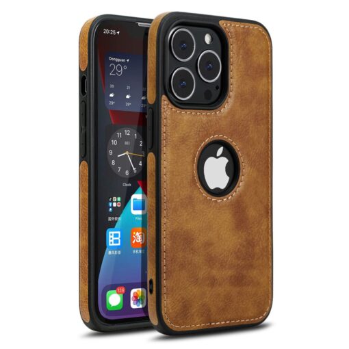 Luxury Premium PU Business Style Leather Stitching Case Cover For iPhone Series