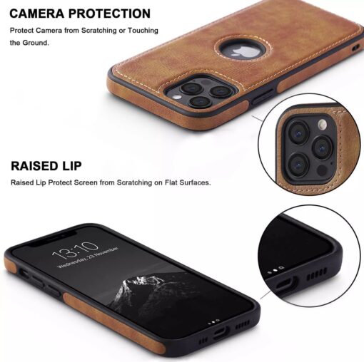 iPhone 11 Series PU Leather Shockproof Business Style Mobile Phone Case - Image 8