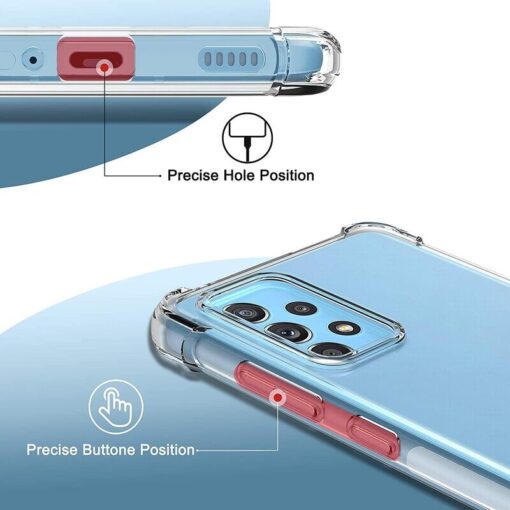 Samsung Galaxy A52/A52s, A53 & A73  Premium Antiburst Clear Armor Shockproof Case. - Image 9