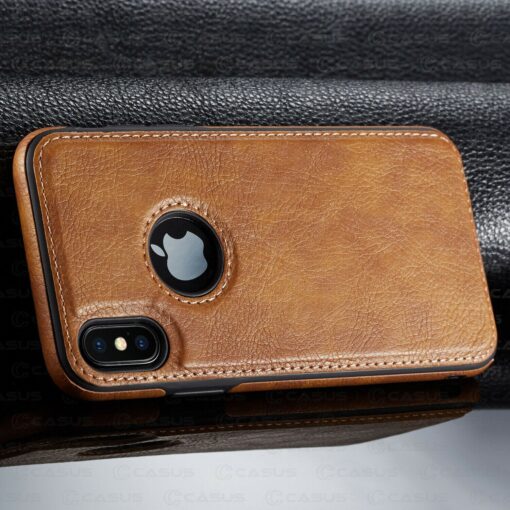 iPhone X Series PU Leather Shockproof Business Style Mobile Phone Case - Image 10