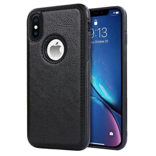 iPhone X Series PU Leather Shockproof Business Style Mobile Phone Case - Image 4