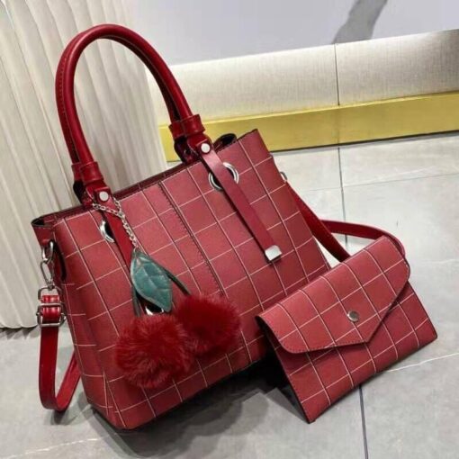 Belissa Korean Style Leaf Pendant 2 in 1 hand bag