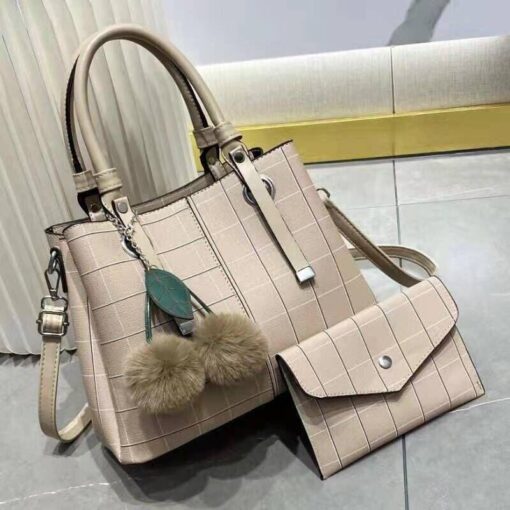 Belissa Korean Style Leaf Pendant 2 in 1 hand bag - Image 8
