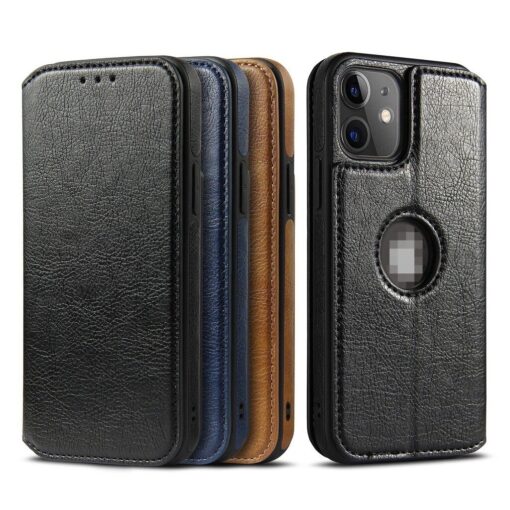 Business Style Premium RFID Blocking PU Leather Magnetic Wallet Flip Case for iPhone 13 Pro Max - Image 10
