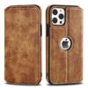 Business Style Premium RFID Blocking PU Leather Magnetic Wallet Flip Case for iPhone 13 Pro Max