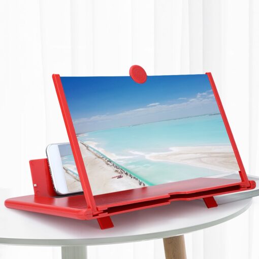 3D HD Phone Foldable Stand Screen Holder 12" Screen Amplifier - Image 4