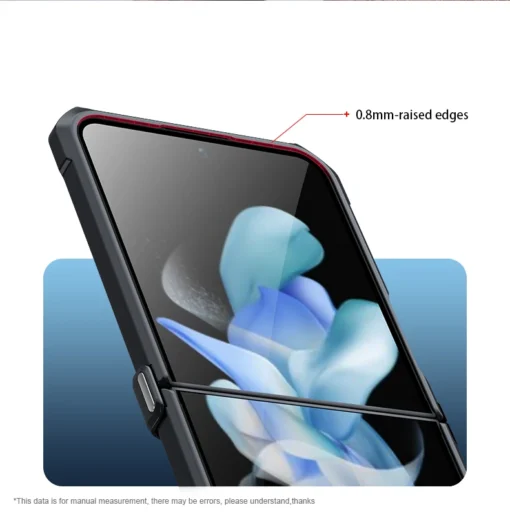 Xundd For Samsung Galaxy Z Flip 5 Case Airbags Hinge Shockproof Transparent Cover - Image 8
