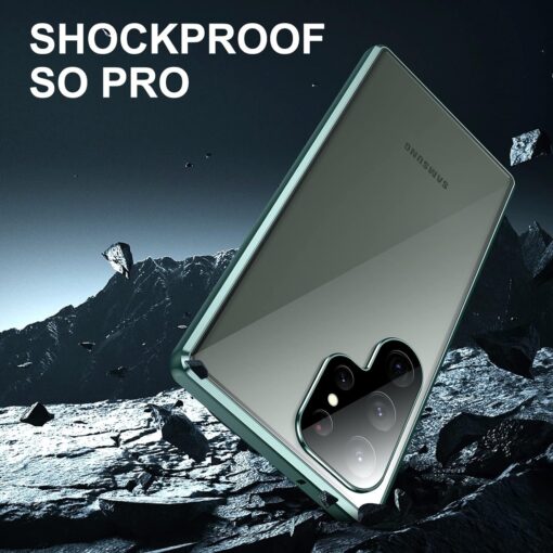 Magnetic Double Sided Clear Tempered Glass Full Protective Case for Samsung Galaxy S Series - Image 23