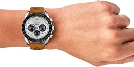 Mens Watches Chronograph Stainless Steel Waterproof Date Analog Quartz Business Fashion Wrist Watches for Men - Image 3