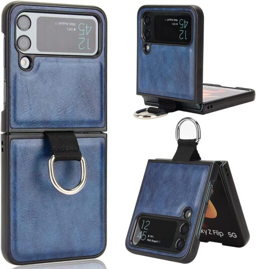 Samsung Galaxy Z Flip 3/4 5G Series Luxury Premium Anti-Scratch Leather Case - Image 14