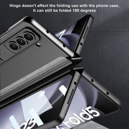 Samsung Galaxy Z Fold 5 Magnetic Adsorption Hinge Holder Protection Phone Case - Image 7