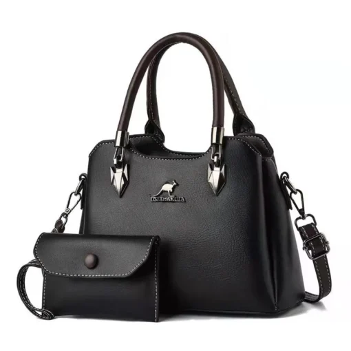 Marvelouz Premium Quality Women's 2 in 1 Sling Leather Handbag - Image 6