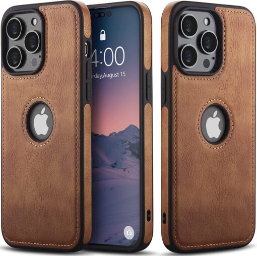 iPhone 13/14 Series PU Leather Shockproof Business Style Mobile Phone Case - Image 10