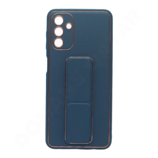 Samsung Galaxy A14/A24/A54 Series Premium Gold Electroplated Luxury Leather Case with Magnetic Car Mount Holder & Wrist Strap Case Kickstand - Image 7