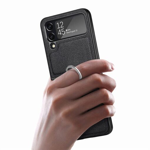 Samsung Galaxy Z Flip 3/4 5G Series Luxury Premium Anti-Scratch Leather Case - Image 12