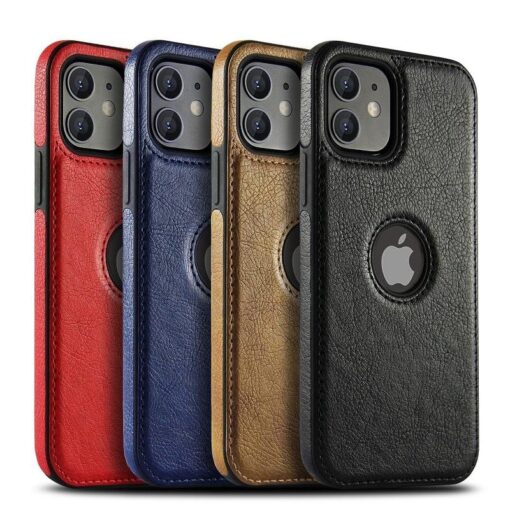 iPhone 11 Series PU Leather Shockproof Business Style Mobile Phone Case - Image 2