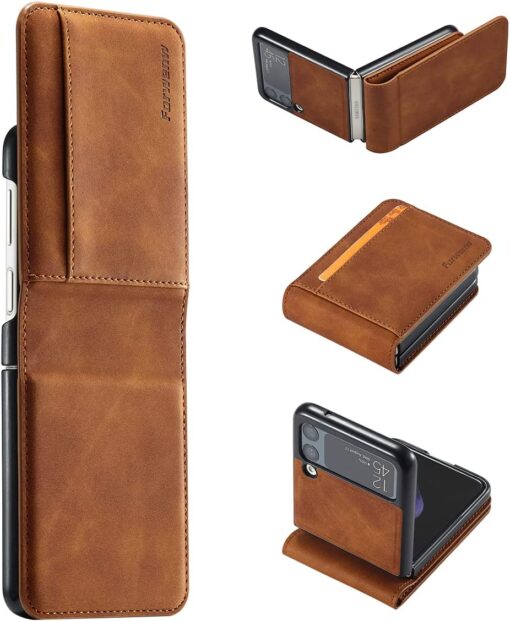 Samsung Galaxy Z Fold3 5G, Z Flip 3 , Z Fold4 4G/5G & ZFlip 4 Forwenw  Leather Phone Case. - Image 2
