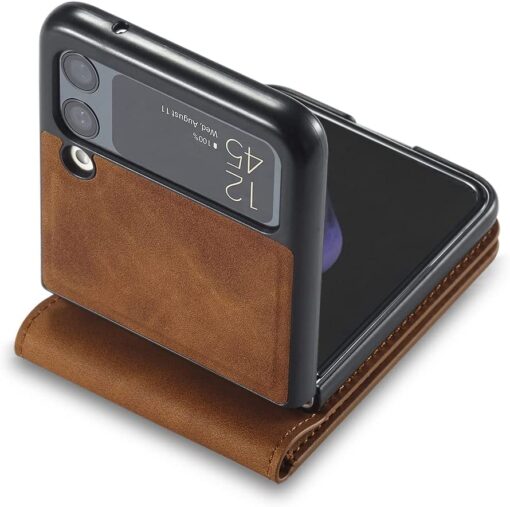 Samsung Galaxy Z Fold3 5G, Z Flip 3 , Z Fold4 4G/5G & ZFlip 4 Forwenw  Leather Phone Case. - Image 4