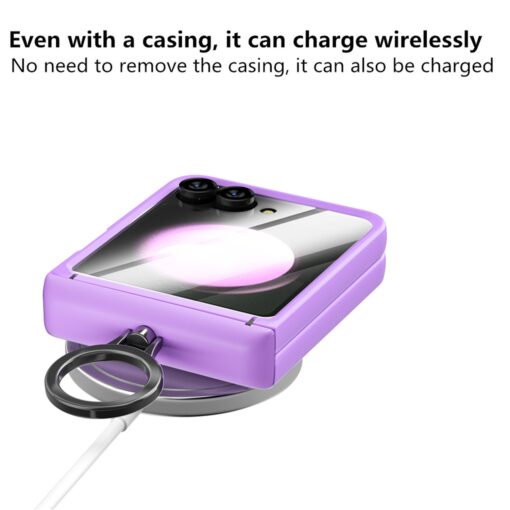 Samsung Galaxy Z Flip 5 6 Series Shockproof Case with Small Screen Protector Hinge Protection Hard PC Cover - Image 9