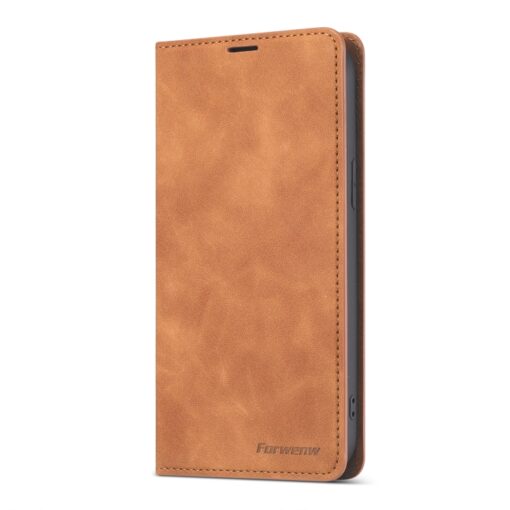 Fornwenw Genuine Leather Flip Cover for iPhone 12 Series - Image 4