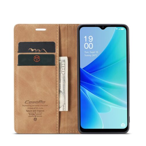 Oppo A17/A17k CaseMe leather Flip Cover - Image 3