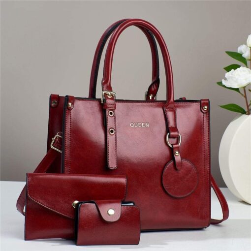 QUEEN 3 in 1 New Fashion Women Shoulder and Hand Bag - Image 15