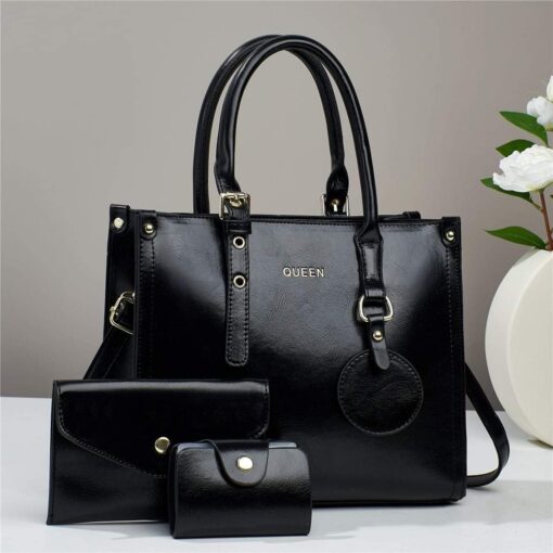 QUEEN 3 in 1 New Fashion Women Shoulder and Hand Bag - Image 13