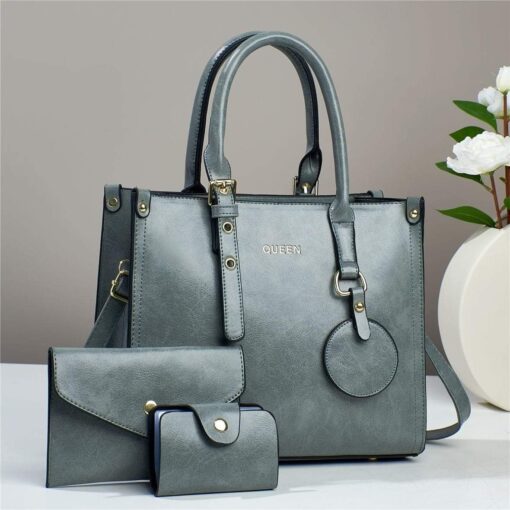 QUEEN 3 in 1 New Fashion Women Shoulder and Hand Bag - Image 8