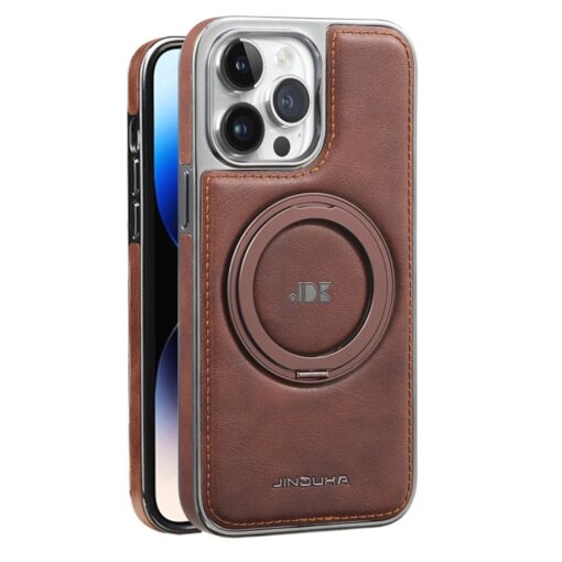 Fun-Casery Magnetic Kickstand Shockproof Leather Case for IPHONE 16/15/14 PRO MAX SERIES - Image 13