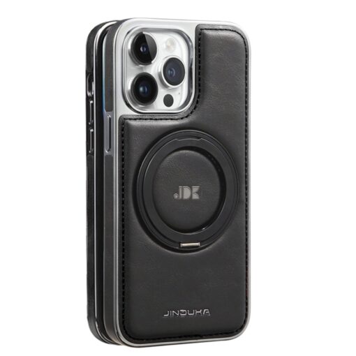 Fun-Casery Magnetic Kickstand Shockproof Leather Case for IPHONE 16/15/14 PRO MAX SERIES - Image 9