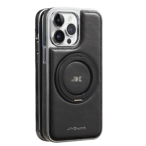 Fun-Casery Magnetic Kickstand Shockproof Leather Case for IPHONE 16/15/14 PRO MAX SERIES - Image 10