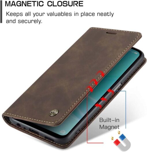 Oppo A57/Oppo A77/A77s CASEME Magnetic Retro Leather Flip Cover - Image 17