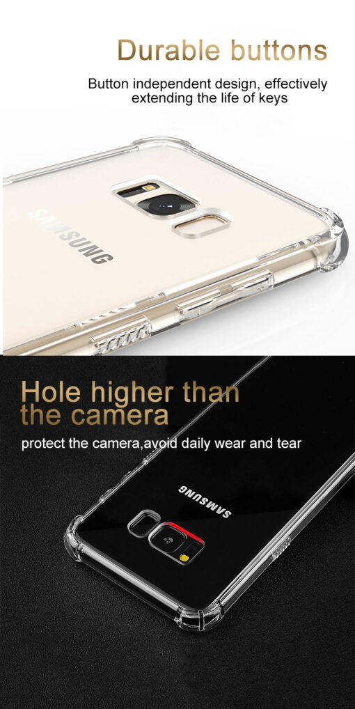 Samsung Galaxy S8, S9 & S10 Series Premium Antiburst Clear Armor Shockproof Case - Image 6