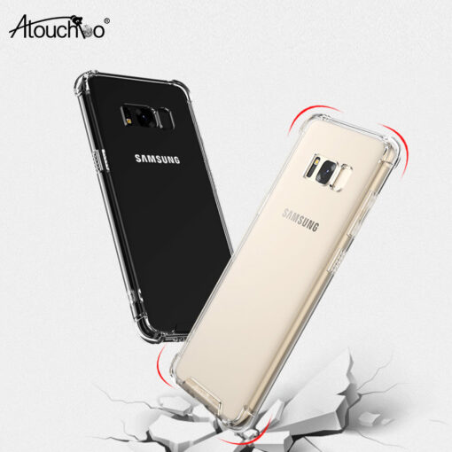 Samsung Galaxy S8, S9 & S10 Series Premium Antiburst Clear Armor Shockproof Case - Image 4