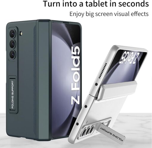 Samsung Galaxy Z Fold 5 Magnetic Adsorption Hinge Holder Protection Phone Case - Image 13