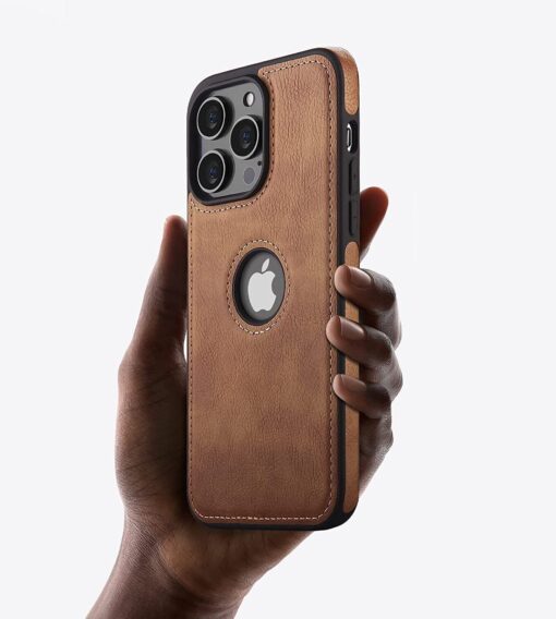 iPhone 13/14 Series PU Leather Shockproof Business Style Mobile Phone Case - Image 14
