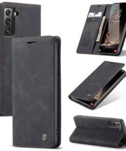 CaseMe Samsung Galaxy S20 FE & S21 FE Retro Flip Leather Wallet Case